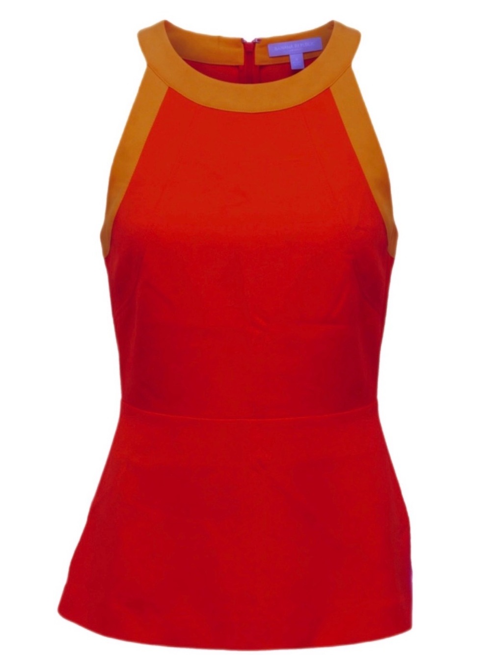 Banana Republic Red Tank Top with Orange Trim